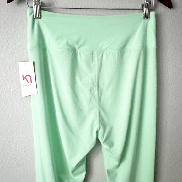 Kari Traa Air Base Layer Pant Mint Ankle Pattern Leggings women's size medium - Picture 9 of 14